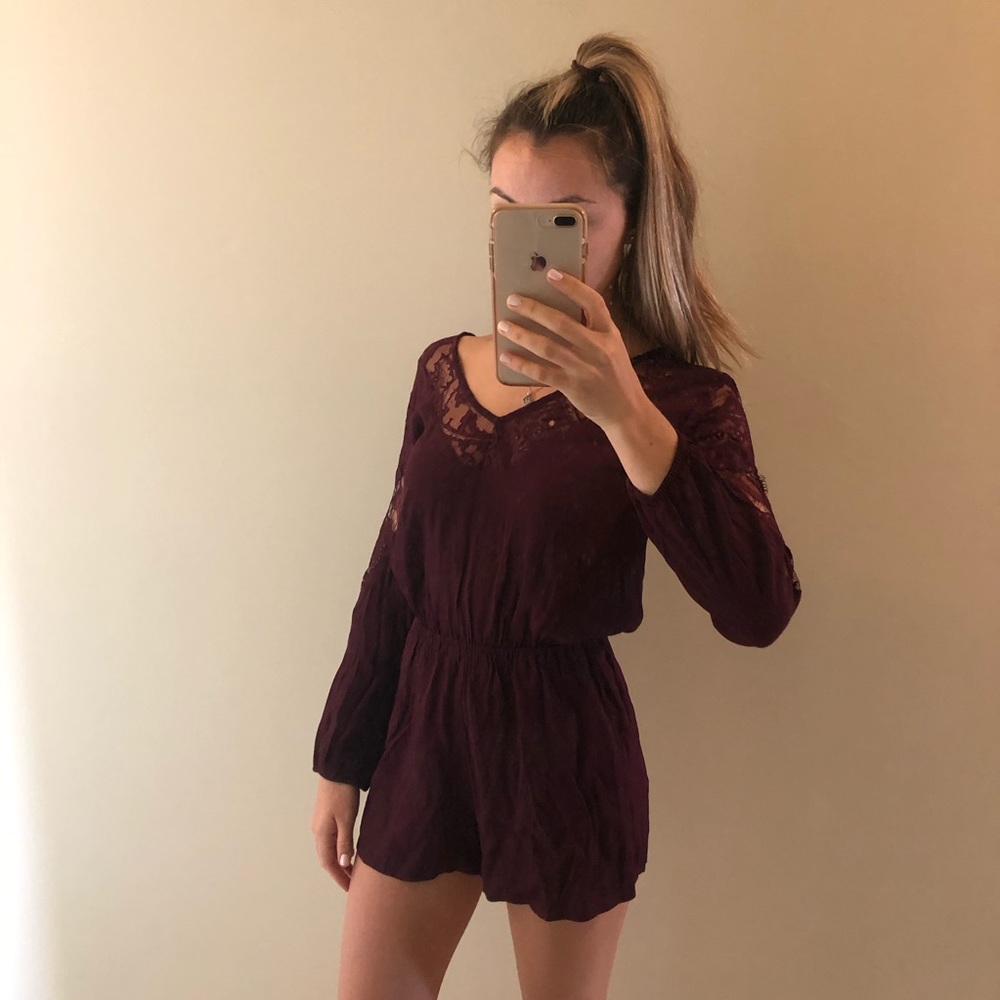 Lace Detail Romper